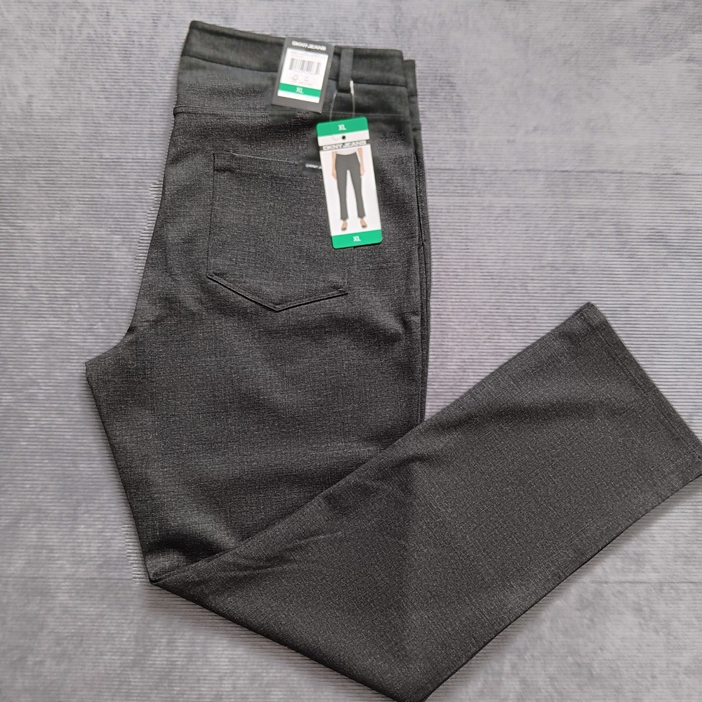 DKNY Jeans Womens XL Gray Pull On Straight Leg Dress Pants NWT 1547102